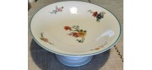 Compotier ancien motif fleurs