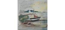 Cadre aquarelle "Un coin de Bretagne" 