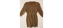 Robe pull laine vintage 80 tricot maille neuve