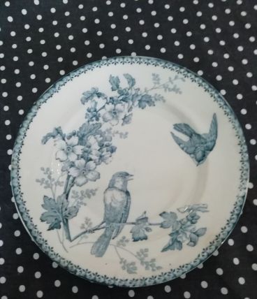 Assiette Longwy Mésange 