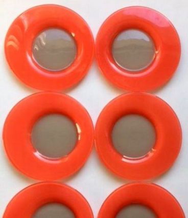 6 assiettes vintage style Duralex orange