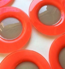 6 assiettes vintage style Duralex orange