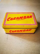 Boîte à sucre en métal carambar vintage 