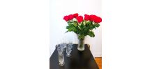 Lot de 7 flûtes à Champagne en cristal