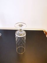 Lot de 7 flûtes à Champagne en cristal