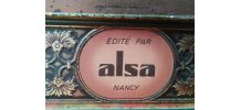 Jolie boite lithographiée "ALSA" 
