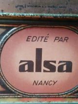 Jolie boite lithographiée "ALSA" 
