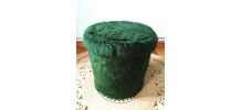 Duo pouf et tabouret moumoute - Années 70