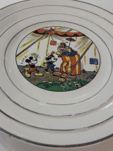 ASSIETTES MICKEY AUTHENTIFIE DISNEY 1930 10 ASSIETTES+ PLAT