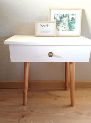 Chevet vintage relooké 