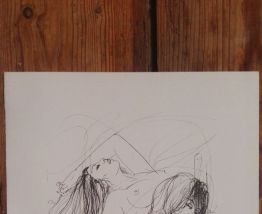 Gravure originale signée, Jean-Baptiste Valadié, Curiosa