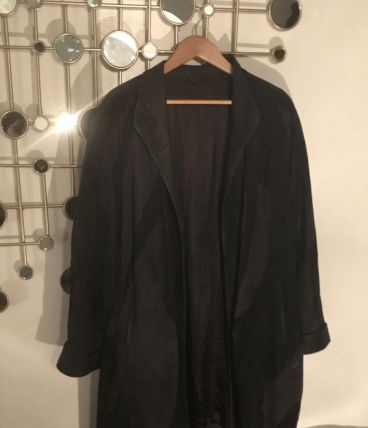 manteau daim vintage