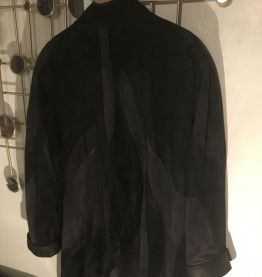 manteau daim vintage