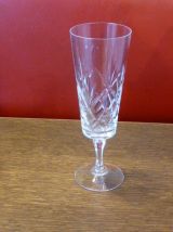 Service de table carafe et de 4 verres ciselés vintage