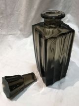 Carafe à alcool en verre fumé 1950