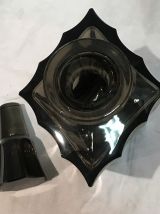 Carafe à alcool en verre fumé 1950