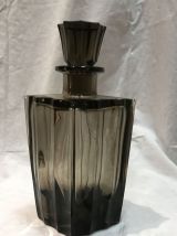 Carafe à alcool en verre fumé 1950