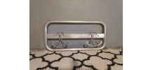 porte-manteaux avec 2 patères en aluminium
