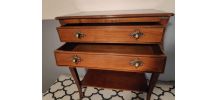 commode 2 tiroirs en merisier