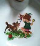 Ancienne assiette "maintien au chaud" en porcelaine fine
