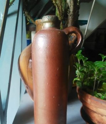 Ancienne bouteille d'alcool en terre cuite - Amsterdam