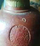 Ancienne bouteille d'alcool en terre cuite - Amsterdam