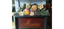 Panneau d'affichage Menu 