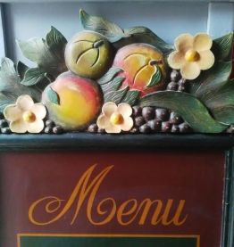 Panneau d'affichage Menu 