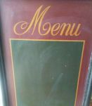 Panneau d'affichage Menu 