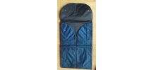 housse de protection chemisette en voyage - bleue