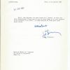 Lettre autographe signée de Jean d'Ormesson 1983