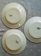 Trois assiettes Récamier
