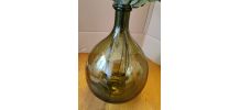 Dame-jeanne en verre verte