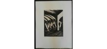 Gravure signée, numérotée Giovanni Giannini pour Edgar Poe