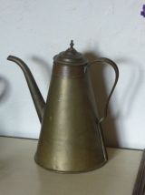 Cafetiere en cuivre ancienne art deco, collector
