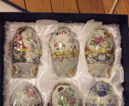 6 œufs porcelaine 