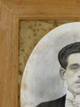 Portrait ancien encadrement bois