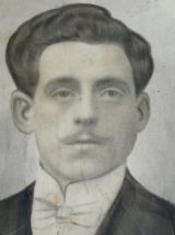 Portrait ancien encadrement bois