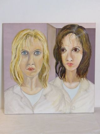 Portrait huile sur toile