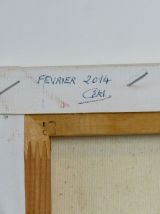 Portrait huile sur toile
