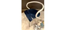 Chaise écolier enfant Jacques Hitier bleue