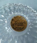 Jolie boite ronde en cristal d'Arques 