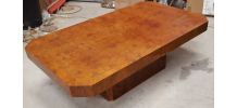table basse bar a coulisse 1970 en loupe 