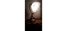 lampe angelot et tulipe art nouveau  