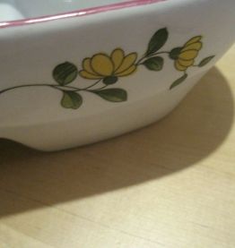 Ancienne bouquetière en forme de sabot . 