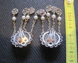 boucles  d'oreilles  ancienne vintage