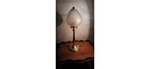 lampe de bureau  laiton art deco verre 