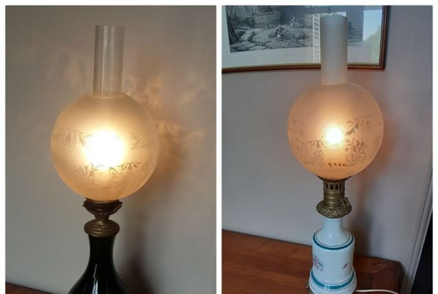 Paire de  lampes de bureau