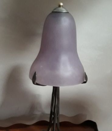lampe fer forge 1920   style edgar bra