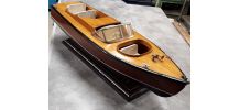 bateau style riva 1950  bois  deco de bureau 